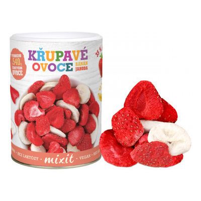 MIXIT S.R.O. Mixit Krupavé ovoce Banán Jahoda 80g MIXIT S.R.O. Mixit Krupavé ovoce Banán Jahoda 80g