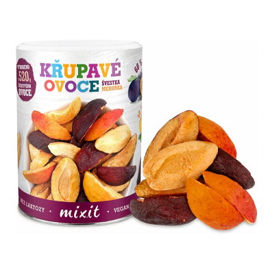 MIXIT S.R.O. Mixit Švestka Meruňka křupavé ovoce 65 g MIXIT S.R.O. Mixit Švestka Meruňka křupavé ovoce 65 g