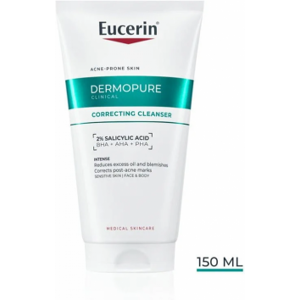 BEIERSDORF Eucerin DERMOPURE CLINICAL Exfoliačný čistiaci gél pleť so sklonom k akné, na tvár a telo 150 ml BEIERSDORF Eucerin DERMOPURE CLINICAL Exfoliačný čistiaci gél pleť so sklonom k akné, na tvár a telo 150 ml