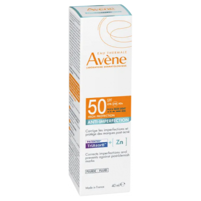 PIERRE FABRE DERMO Avene Sun Fluid proti nedokonalostiam pleti SPF50 40 ml PIERRE FABRE DERMO Avene Sun Fluid proti nedokonalostiam pleti SPF50 40 ml