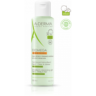 PIERRE FABRE DERMO A-DERMA Exomega CONTROL Zvláč.umývací gél 2v1 500ml PIERRE FABRE DERMO A-DERMA Exomega CONTROL Zvláč.umývací gél 2v1 500ml