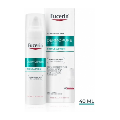 BEIERSDORF Eucerin DermoPure CLINICAL fluid s troj.účin.40ml BEIERSDORF Eucerin DermoPure CLINICAL fluid s troj.účin.40ml
