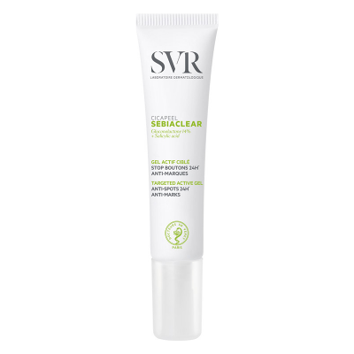 SVR Sebiaclear Cicapeel lokálna starostlivosť proti nedokonalostiam aknóznej pleti Anti-Spot and Anti-Marks 24 hr Targed Active Gel 15 ml SVR Sebiaclear Cicapeel lokálna starostlivosť proti nedokonalostiam aknóznej pleti Anti-Spot and Anti-Marks 24 hr Targed Active Gel 15 ml