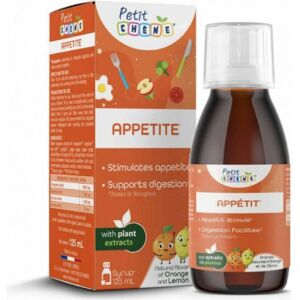 LES 3CHENES Petit CHENE APPETITE detský sirup, s pomarančovou a citrónovou arómou 125 ml LES 3CHENES Petit CHENE APPETITE detský sirup, s pomarančovou a citrónovou arómou 125 ml