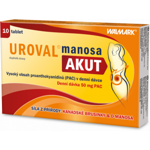 Walmark Uroval manosa AKUT 10 tabliet Walmark Uroval manosa AKUT 10 tabliet