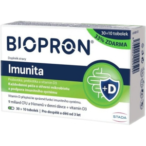 WALMARK Biopron Imunita probiotika + vitamin D 30+10 tabliet WALMARK Biopron Imunita probiotika + vitamin D 30+10 tabliet