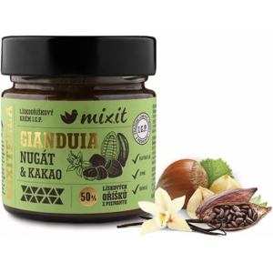 MIXIT S.R.O. Mixit Gianduia nugát&kakao lieskovoorieškový krém 200g MIXIT S.R.O. Mixit Gianduia nugát&kakao lieskovoorieškový krém 200g