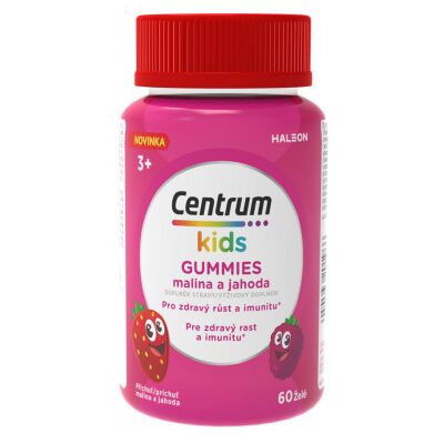 AMAPHARM Centrum kids GUMMIES malina a jahoda želé s Vitamínmi a minerálmi 60 ks AMAPHARM Centrum kids GUMMIES malina a jahoda želé s Vitamínmi a minerálmi 60 ks