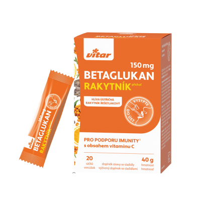 Vitar Betaglukan 150mg vrecká 20x2g Vitar Betaglukan 150mg vrecká 20x2g