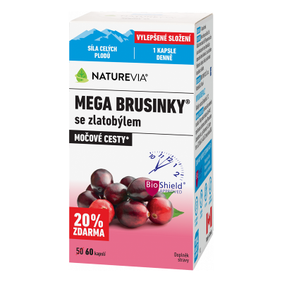 BIOVIT Swiss NatureVia Mega brusinky 60 kapsúl BIOVIT Swiss NatureVia Mega brusinky 60 kapsúl