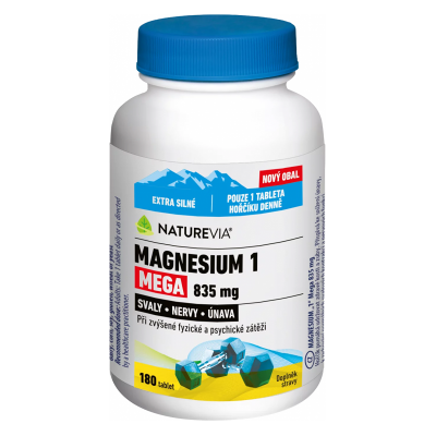 BIOVIT Swiss NatureVia Magnesium 1 Mega 835 mg 180 tabliet BIOVIT Swiss NatureVia Magnesium 1 Mega 835 mg 180 tabliet