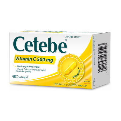 STADA Cetebe Vitamín C 500 mg 60 kapsúl STADA Cetebe Vitamín C 500 mg 60 kapsúl