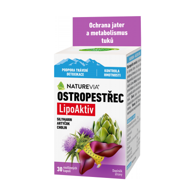 BIOVIT NatureVia Ostropestřec LipoAktiv 30 kapsúl BIOVIT NatureVia Ostropestřec LipoAktiv 30 kapsúl
