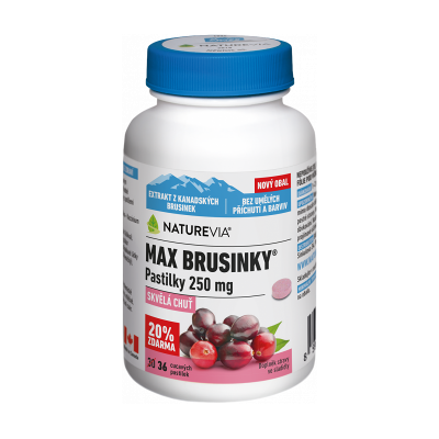BIOVIT Swiss NatureVia Max Brusnice 250 mg 36 pastiliek BIOVIT Swiss NatureVia Max Brusnice 250 mg 36 pastiliek