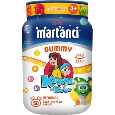 WALMARK Marťankovia Gummy Karol&Kvído jar-leto tbl.50 WALMARK Marťankovia Gummy Karol&Kvído jar-leto tbl.50