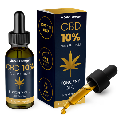 MOVit Energy CBD 20% Full Spectrum konopný olej 10 ml MOVit Energy CBD 20% Full Spectrum konopný olej 10 ml