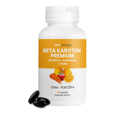 MOVit Energy Betakarotén 25.000IU + Panthenol + PABA 90 kapsúl MOVit Energy Betakarotén 25.000IU + Panthenol + PABA 90 kapsúl
