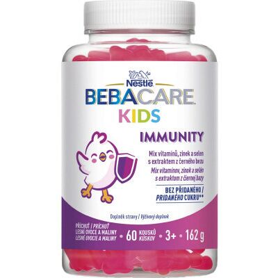 NESTLE ADC Bebacare Kids Immunity želé medvedíky lesné ovocie a maliny 60 kapsúl NESTLE ADC Bebacare Kids Immunity želé medvedíky lesné ovocie a maliny 60 kapsúl
