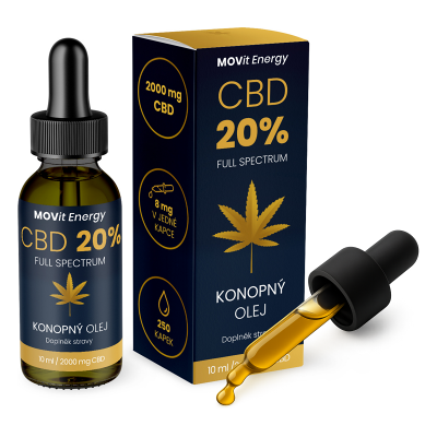 MOVit Energy CBD 20% Full Spectrum konopný olej 10 ml MOVit Energy CBD 20% Full Spectrum konopný olej 10 ml