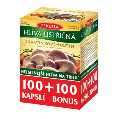 Terezia Company Hliva ustricová s rakytníkovým olejom 100 + 100 kapsúl Terezia Company Hliva ustricová s rakytníkovým olejom 100 + 100 kapsúl
