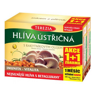 Terezia Company Hliva ustricová s rakytníkovým olejom 120 kapsúl Terezia Company Hliva ustricová s rakytníkovým olejom 120 kapsúl