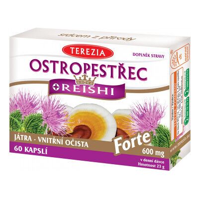 Terezia Ostropestřec+Reishi Forte 60 kapsúl Terezia Ostropestřec+Reishi Forte 60 kapsúl