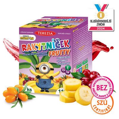 TEREZIA RAKYTNÍČEK Frutty želat.+Zn+Se+Vit.E MIMONI 60 ks TEREZIA RAKYTNÍČEK Frutty želat.+Zn+Se+Vit.E MIMONI 60 ks