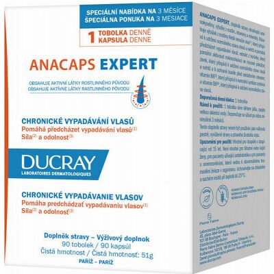 PIERRE FABRE DERMO A-Derma Anakapsúls Expert chronické vypadávání vlasů 90 kapsúl PIERRE FABRE DERMO A-Derma Anakapsúls Expert chronické vypadávání vlasů 90 kapsúl