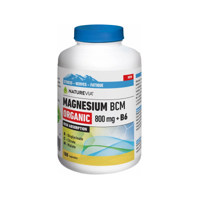 BIOVIT NatureVia Magnesium Organic BCM 800mg +B6 180 kapsúl BIOVIT NatureVia Magnesium Organic BCM 800mg +B6 180 kapsúl