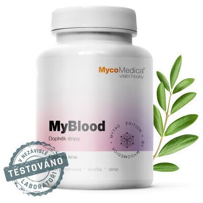 MYTAO S.R.O. MycoMedica MyBlood slabá menštruácia plodnosť 90 kapsúl MYTAO S.R.O. MycoMedica MyBlood slabá menštruácia plodnosť 90 kapsúl