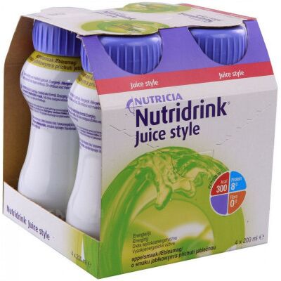 NUTRICIA Nutridrink Juice style s pomarančovou príchuťou 4x200ml NUTRICIA Nutridrink Juice style s pomarančovou príchuťou 4x200ml