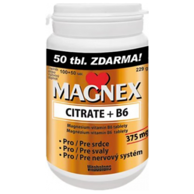 VITABALANS Magnex Citrate + B6 150 tabliet VITABALANS Magnex Citrate + B6 150 tabliet