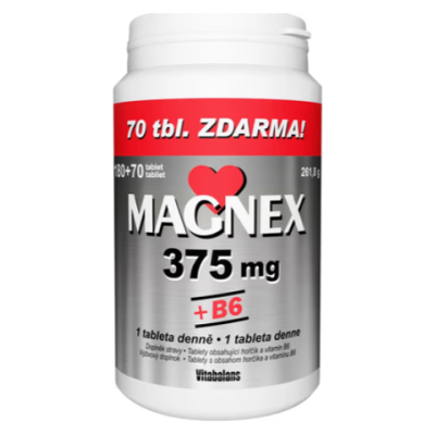 VITABALANS Magnex 375mg+B6 tbl.250 VITABALANS Magnex 375mg+B6 tbl.250