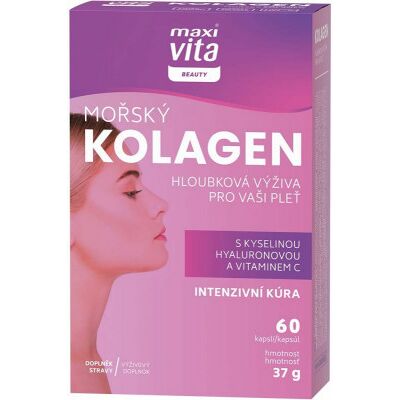 VITAR MaxiVita Beauty Mořský kolagen+kys.hyalur. 60 kapsúl VITAR MaxiVita Beauty Mořský kolagen+kys.hyalur. 60 kapsúl
