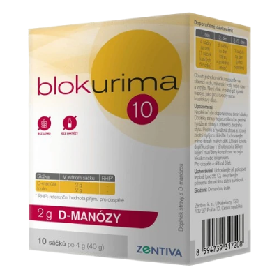 BIOMEDICA Blokurima 2 g D-manóza vrecúška 10 x 4 g 78 % BIOMEDICA Blokurima 2 g D-manóza vrecúška 10 x 4 g 78 %