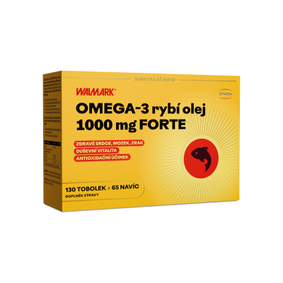 Walmark Omega-3 rybí olej FORTE 1000 mg 130+65 tob. Walmark Omega-3 rybí olej FORTE 1000 mg 130+65 tob.
