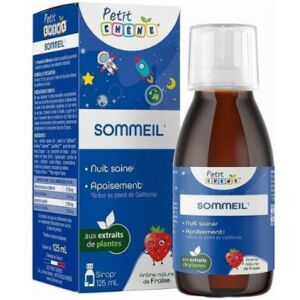LES 3CHENES Petit Chene Sleep detský sirup, s jahodou arómou 125 ml LES 3CHENES Petit Chene Sleep detský sirup, s jahodou arómou 125 ml