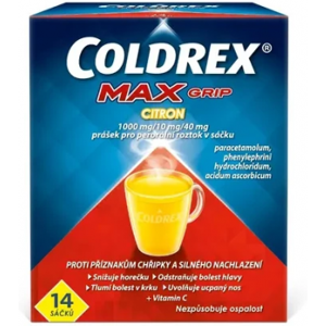 OMEGA PHARMA INTERNATIONAL NV Coldrex MAXGrip Citron 1000mg/10mg/40mg scc.14 II OMEGA PHARMA INTERNATIONAL NV Coldrex MAXGrip Citron 1000mg/10mg/40mg scc.14 II