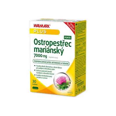 WALMARK Ostropestrec mariánsky 7000 mg FORTE 30 ks WALMARK Ostropestrec mariánsky 7000 mg FORTE 30 ks