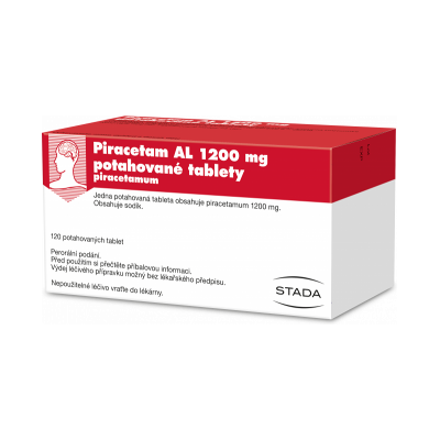 STADA Piracetam AL 1200 tbl.flm.120 x 1200 mg STADA Piracetam AL 1200 tbl.flm.120 x 1200 mg