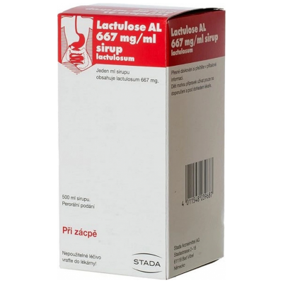 STADA Lactulose AL sirup 0,667 g/ml.sir.1 x 500 ml STADA Lactulose AL sirup 0,667 g/ml.sir.1 x 500 ml