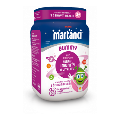 WALMARK Marťánci Gummy černý bez 50 ks WALMARK Marťánci Gummy černý bez 50 ks