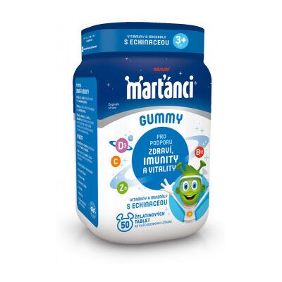 WALMARK Marťánci Gummy Echinacea 20mg 50 tabliet WALMARK Marťánci Gummy Echinacea 20mg 50 tabliet