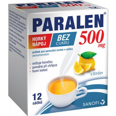 SANOFI Paralen Horúci nápoj bez cukru 500 mg plo.por.12 x 500 mg SANOFI Paralen Horúci nápoj bez cukru 500 mg plo.por.12 x 500 mg