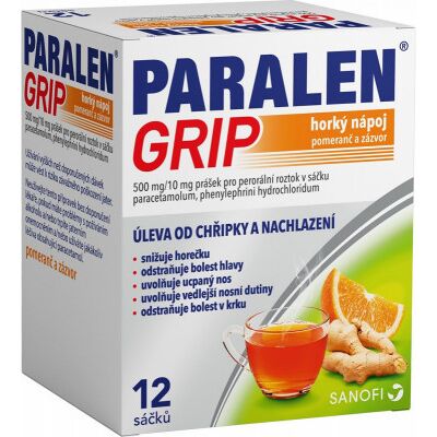 SANOFI ParalenGrip HN pom.záz.500/10mg por.plv.sol.scc.12 SANOFI ParalenGrip HN pom.záz.500/10mg por.plv.sol.scc.12