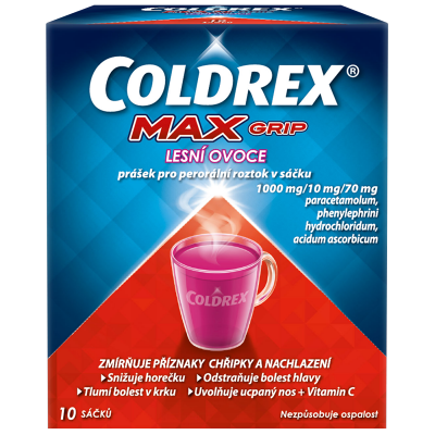 SMITHKLINE Coldrex Maxgrip Lesné ovocie plo.por. 10 x 7,6 g SMITHKLINE Coldrex Maxgrip Lesné ovocie plo.por. 10 x 7,6 g