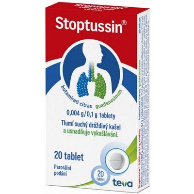 TEVA Stoptussin tablety tbl.1 x 20 TEVA Stoptussin tablety tbl.1 x 20