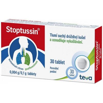 TEVA Stoptussin tablety tbl.1 x 30 TEVA Stoptussin tablety tbl.1 x 30