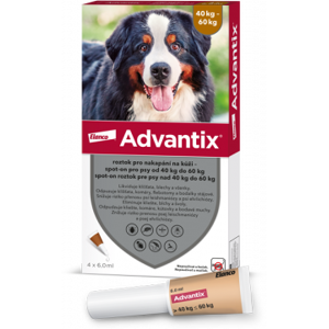 BAYER ANIMAL Advantix spot-on 40-60 kg 1 x 6 ml BAYER ANIMAL Advantix spot-on 40-60 kg 1 x 6 ml