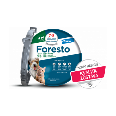 KVP PHARMA 2 Foresto Antiparazitný obojok pre mačky a malé psy do 8 kg 38 cm KVP PHARMA 2 Foresto Antiparazitný obojok pre mačky a malé psy do 8 kg 38 cm
